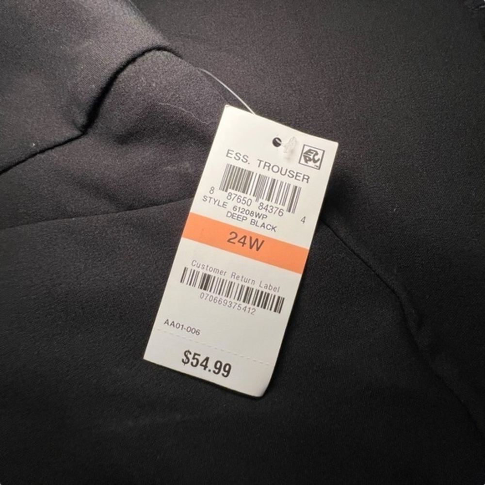 Alfani Women Plus Essential Bootcut Dress Pants 24WP Black Curvy Trouser NWT $55 - Picture 4 of 12